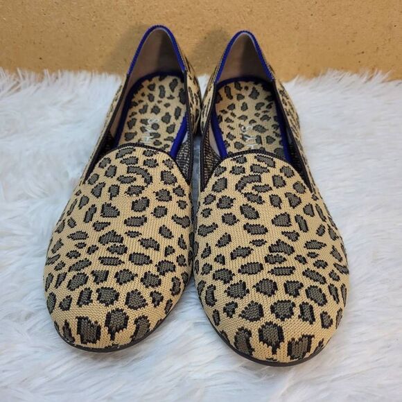 Rothy's “The Loafer” Mocha Spot Leopard Print Loafers- Size 9 - Picture 2 of 12